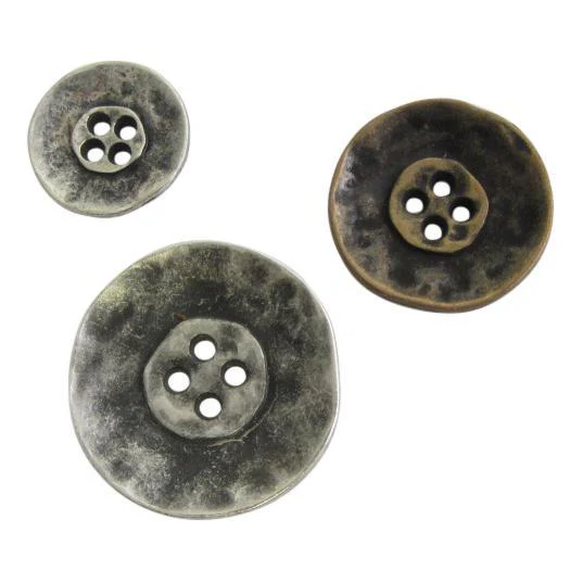 metalen knopen (2x)