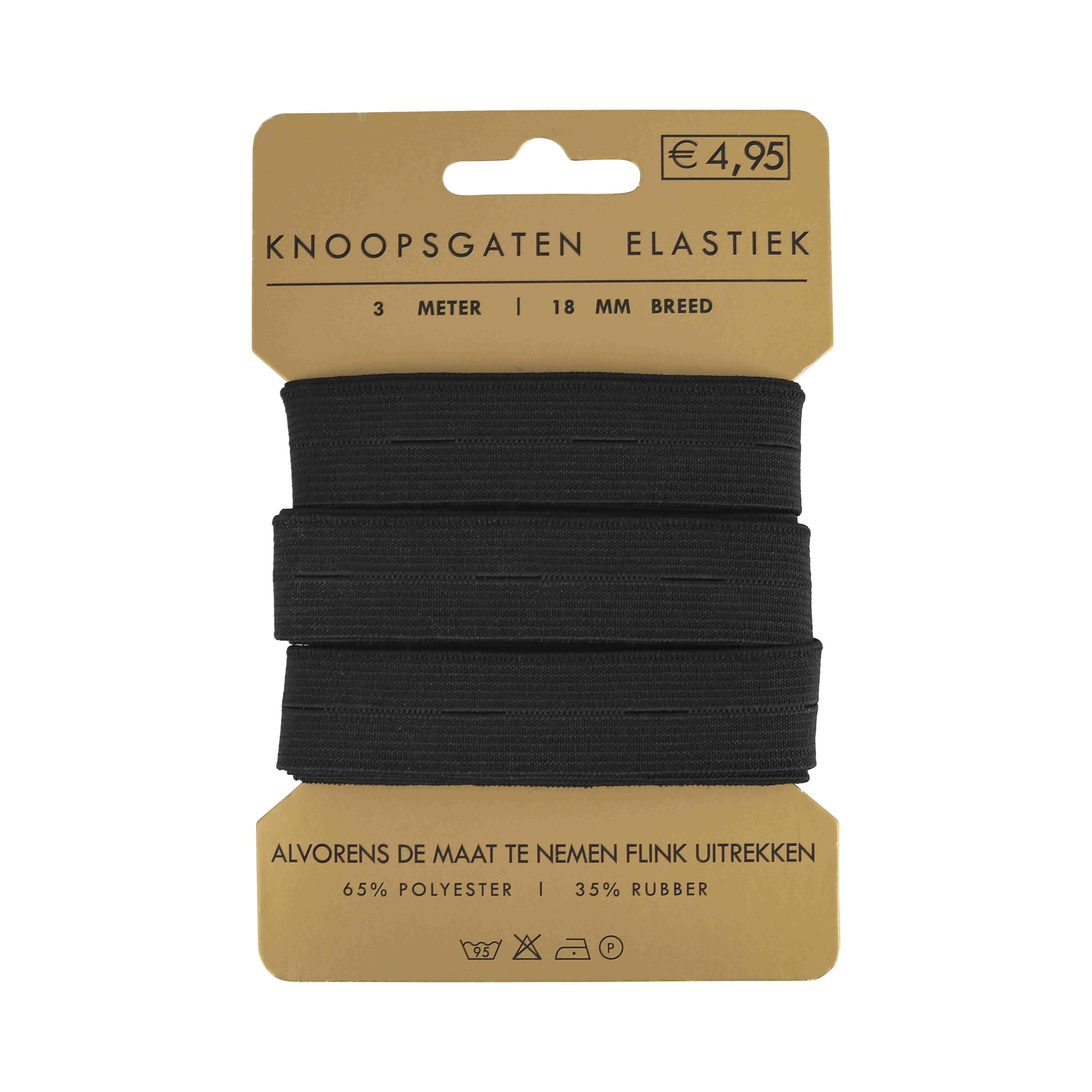 Kaartjes Knoopsgaten Elastiek 1.8cm - Image 3