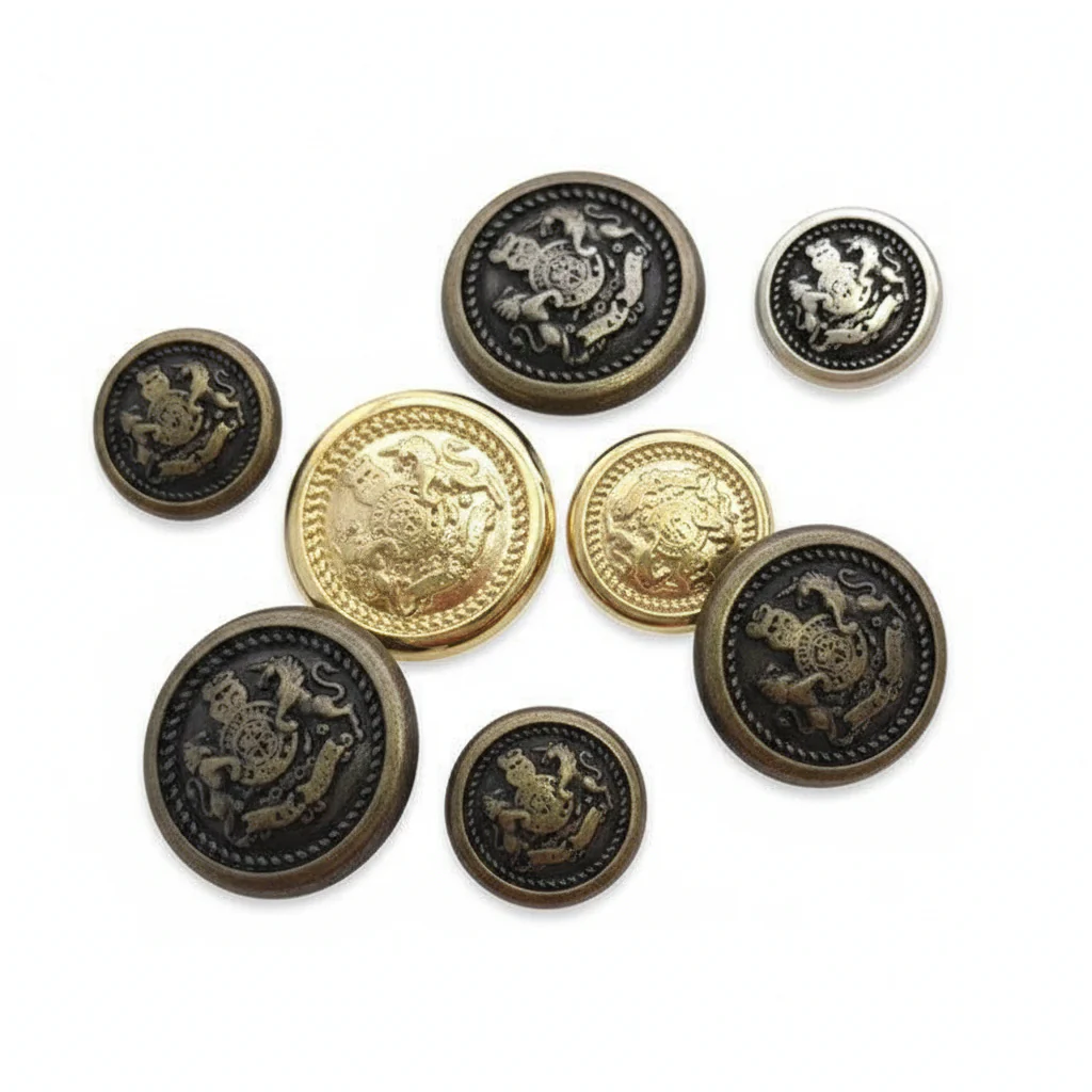Metalen Knopen (2x)