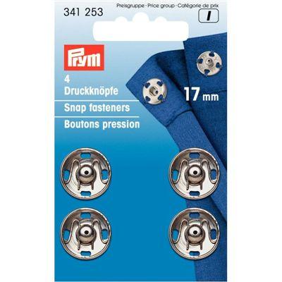 Prym opnaaibaredrukkers zilver17mm