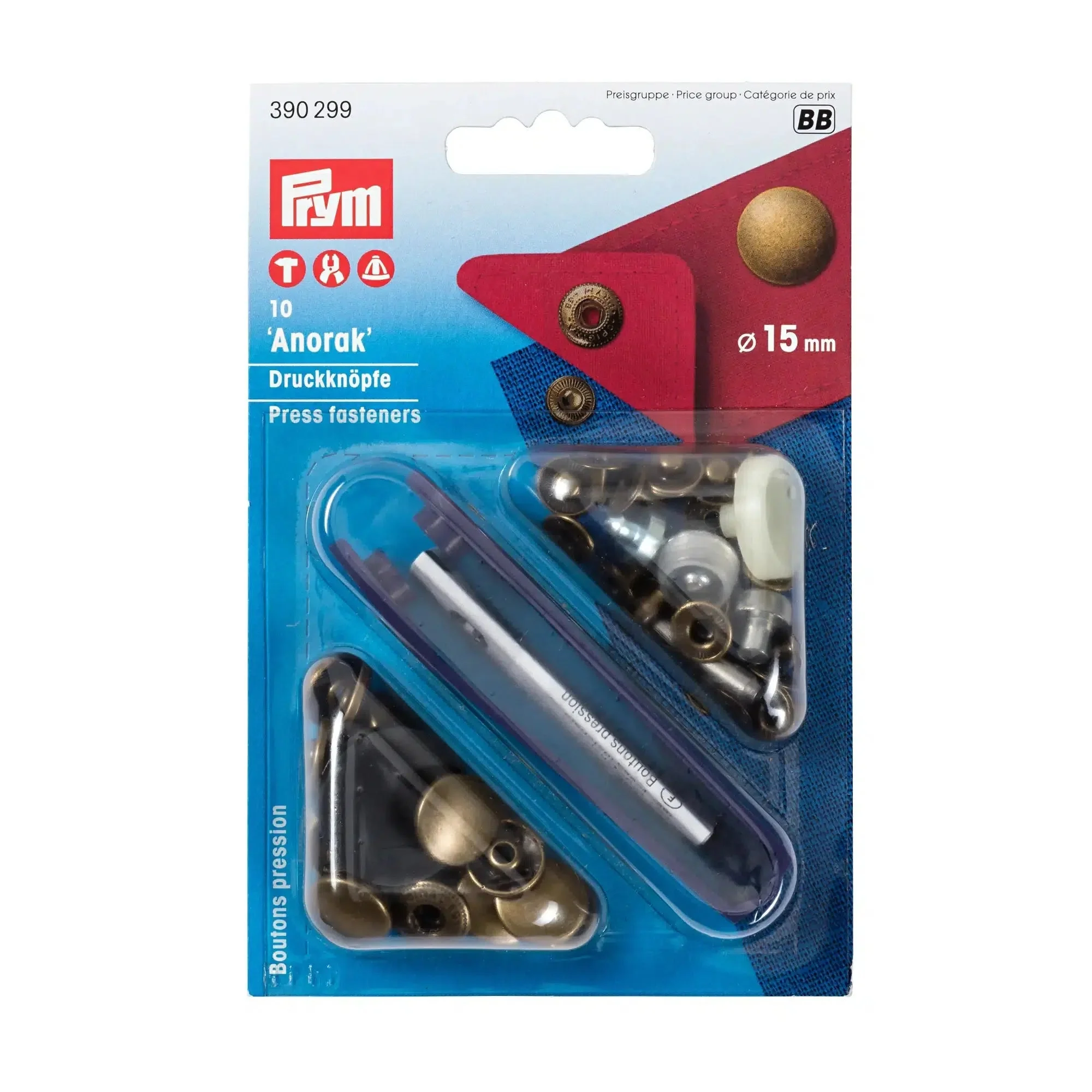 Prym Drukknopen Anorak - 15mm - Brons
